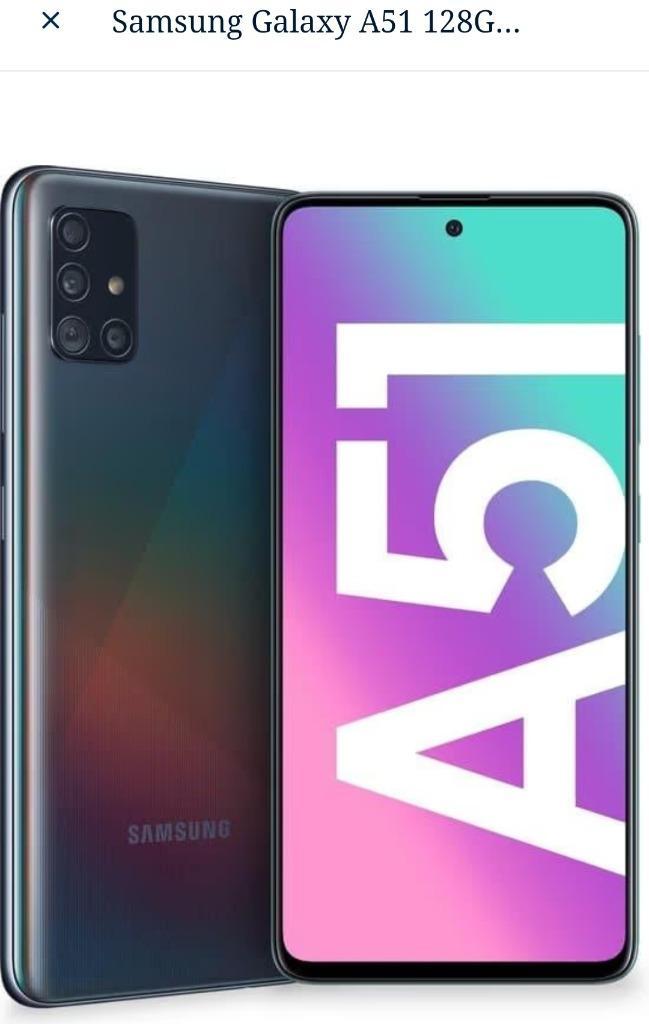 SAMSUNG GALAXY A51 DUAL SIM 128 GB ANDROID-SMARTPHONE, Telecommunicatie, Mobiele telefoons | Samsung, Gebruikt, Galaxy A, 128 GB
