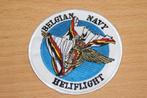 ABL Patch "Belgian Navy- Heliflight", Verzenden, Marine, Embleem of Badge