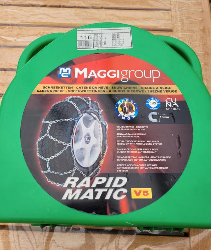 Sneeuwkettingen merk Maggigroup Rapid Matic V5, NIEUW, Auto diversen, Sneeuwkettingen, Zo goed als nieuw, Ophalen of Verzenden