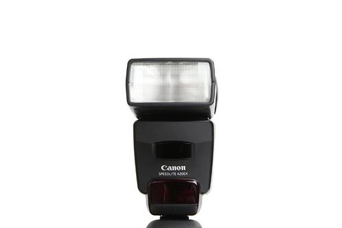 Canon Speedlite 420 EX flitser met 12 maanden garantie, Audio, Tv en Foto, Foto | Flitsers, Zo goed als nieuw, Canon, Kantelbaar