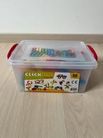 Click Clack Puzzel-96 stukjes-Transparante opbergdoos, Kinderen en Baby's, Speelgoed | Bouwstenen, Ophalen of Verzenden, Zo goed als nieuw