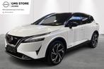 Nissan Qashqai Hybrid-Full-option-Aut-Airco-360Cam-GPS-Carpl, Gebruikt, Wit, Bedrijf, 5 zetels