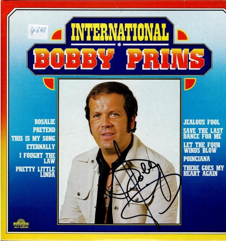 lp   /   Bobby Prins – International, Cd's en Dvd's, Vinyl | Overige Vinyl, Overige formaten, Ophalen of Verzenden