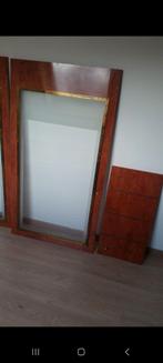 Portes en acajou pour meuble vitrine., Maison & Meubles, Enlèvement, Utilisé