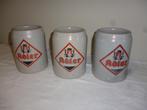 3 bierpotten in grez stenen bierpotten ADLER 0,5 l brouwerij, Verzamelen, Biermerken, Ophalen