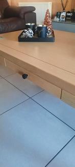 Salontafel eik white wash, Huis en Inrichting, Ophalen, Gebruikt, 50 tot 75 cm, Rechthoekig