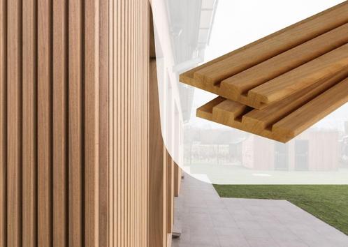 Thermo Ayous/Thermowood Ayous TRIPLE / RIBBEL / BLOKPROFIEL, Tuin en Terras, Palen, Balken en Planken, Nieuw, Planken, 250 cm of meer