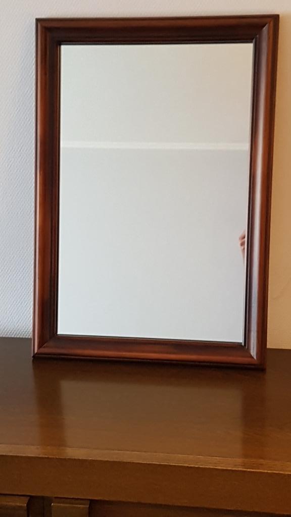 Miroir en bois, Huis en Inrichting, Woonaccessoires | Wanddecoraties, Zo goed als nieuw, Ophalen