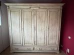 Grote massief houten kleerkast – landelijk – 238 cm, Huis en Inrichting, Kasten | Kleerkasten, Ophalen, Gebruikt, 200 cm of meer