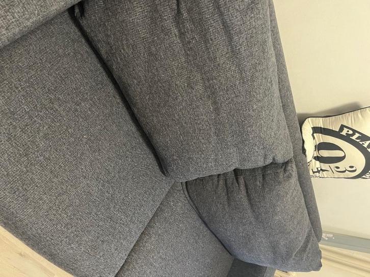 Slaapzetel, Huis en Inrichting, Slaapkamer | Slaapbanken, Gebruikt, 140 cm, Tweepersoons, Grijs, Ophalen