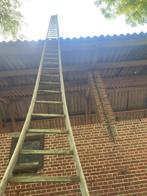 stevige, houten ladder, fruitladder (hoogstamfruitbomen), Doe-het-zelf en Bouw, Ladders en Trappen, Ophalen of Verzenden, Gebruikt