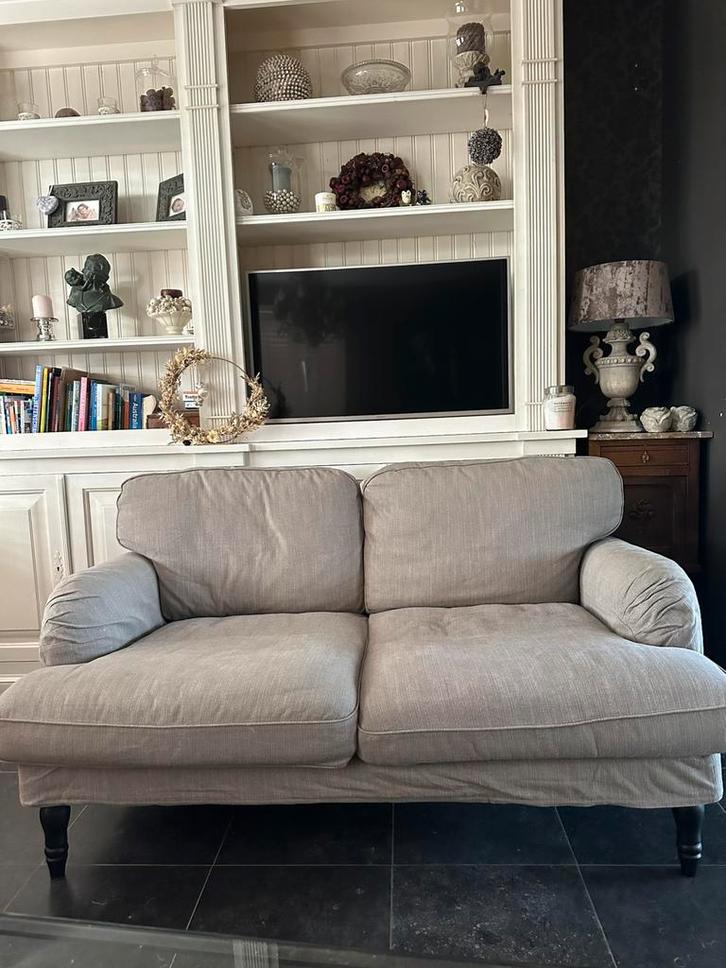 Ikea stocksund beige/grijs .Makkelijk transporteerbaar, Huis en Inrichting, Zetels | Zetels, Gebruikt, Tweepersoons, Ophalen