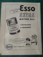 Esso - produit pétrolier - publicité papier - 1949, Collections, Autres types, Utilisé, Enlèvement ou Envoi