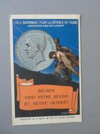 PK Albert Roi ligue nationale pour la defense du franc, Collections, Cartes postales | Thème, Envoi, 1920 à 1940, Affranchie, Politique et Histoire