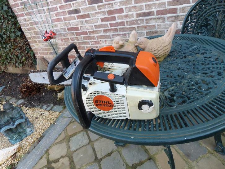 STIHL kettingzaag/snoeizaag MS200T, Doe-het-zelf en Bouw, Gereedschap | Zaagmachines, Gebruikt, Kettingzaag, Ophalen