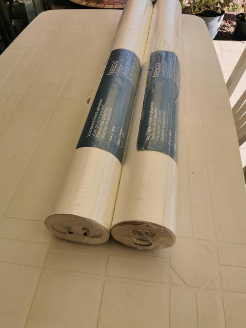 BEHANG GLASVLIES VOORGESCHILDERD, Huis en Inrichting, Stoffering | Behang, Wit, 25 tot 50 m², Ophalen