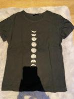 T-shirt met maanfase, Gedragen, Shein, Maat 38/40 (M), Zwart