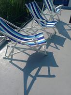vintage strand/terras stoelen, Ophalen, Hout, Gebruikt, Drie