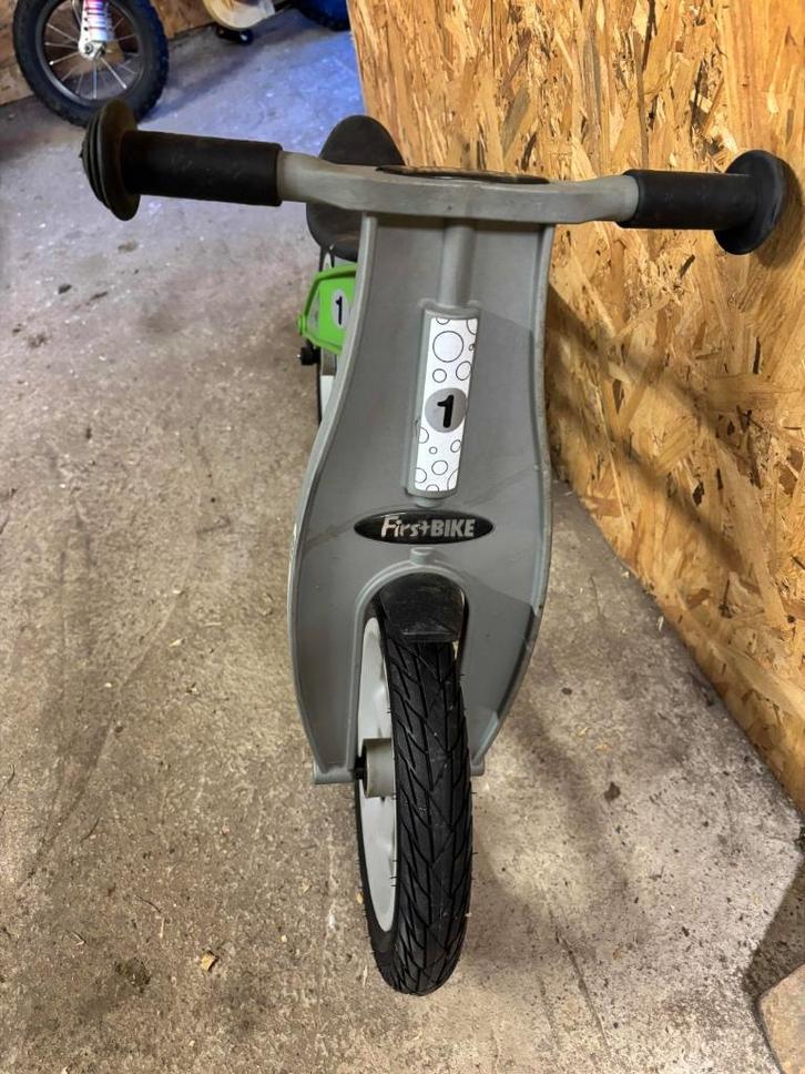 FirstBIKE Basic Groen, Kinderen en Baby's, Speelgoed | Buiten | Voertuigen en Loopfietsen, Gebruikt, Loopfiets, Ophalen of Verzenden