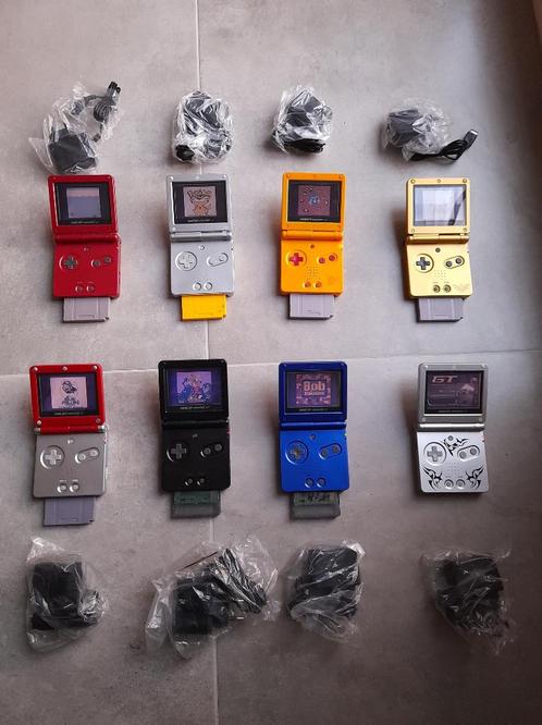 SSS lot gameboys  GBA SP, Consoles de jeu & Jeux vidéo, Consoles de jeu | Nintendo Game Boy, Utilisé, Game Boy Advance SP, Avec jeux