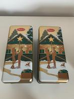 Delacre blikken rechthoekige doos kerstuitvoering * 2 stuks, Ophalen of Verzenden, Gebruikt, Koek(jes)