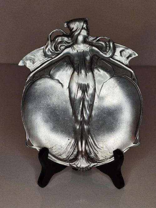 Antieke Italiaanse Vide-poche door Achille Gamba (ca.1900), Antiek en Kunst, Antiek | Tin, Ophalen of Verzenden