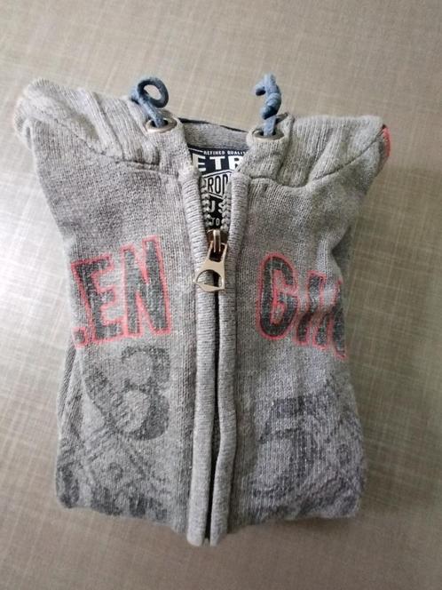 trui met rits / vest, Petrol, maat 152, Kinderen en Baby's, Kinderkleding | Maat 152, Gebruikt, Jongen, Trui of Vest, Ophalen of Verzenden