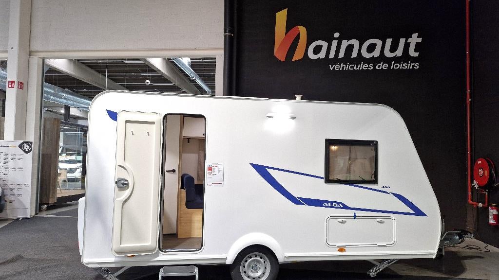 CARAVELAIR ALBA 400, Caravans en Kamperen, Caravans, Bedrijf, Caravelair, Dwarsbed, Omvormbare zithoek, Douche, Gascomfoor, Hordeur