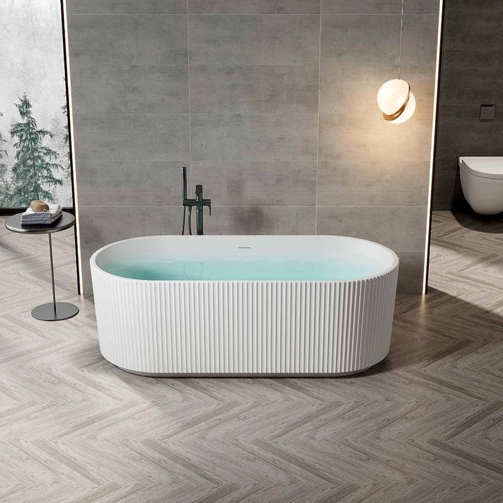 VRIJSTAAND BAD MAT WIT 170X80X58CM, Maison & Meubles, Sièges-poires, Neuf, Blanc, Enlèvement ou Envoi