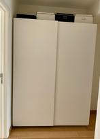 Armoire blanche classique., 150 à 200 cm, Comme neuf, Avec espace de penderie, Autres essences de bois