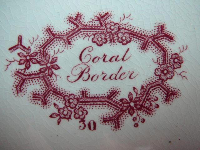 Bordure en corail Wedgewood, Antiquités & Art, Antiquités | Services (vaisselle) pièces, Enlèvement