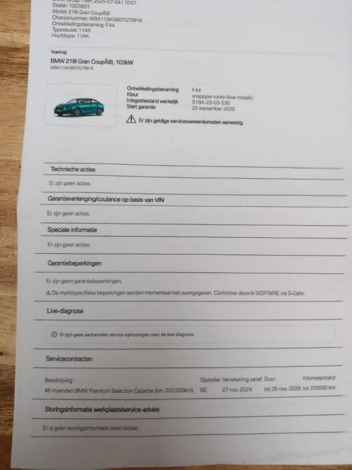 Bmw 218i Gran coupe, Auto's, BMW, 2 Reeks Gran Coupé, Sportpakket, Benzine, Euro 6, Coupé, 5 deurs, Automaat, Blauw, Zwart, Kunstmatig leder