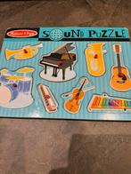 Houten puzzel - muziekinstrumenten, Kinderen en Baby's, Ophalen of Verzenden, Gebruikt