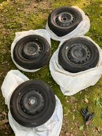 4 Jantes avec pneus hiver 185/65/15, Auto-onderdelen, Banden en Velgen, Ophalen, Gebruikt, 15 inch, Banden en Velgen