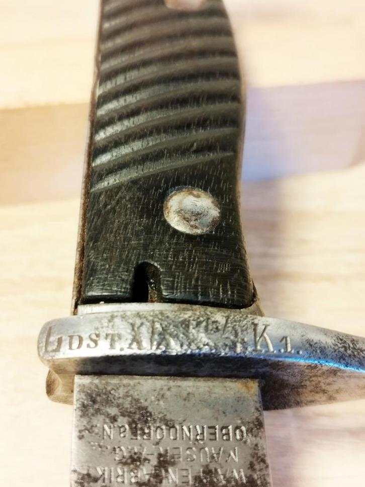Duitse bajonet uit 98/05 met een schede van 100€., Verzamelen, Militaria | Algemeen, Landmacht, Verzenden