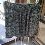 Jupe légère noire imprimés beiges, bleus et moutarde, Kleding | Dames, Ophalen, Zo goed als nieuw, Maat 38/40 (M), Knielengte