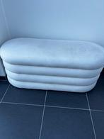 Poef beige, Huis en Inrichting, Zetels | Voetbanken en poefs, Ophalen, Minder dan 50 cm, 100 tot 125 cm, Zo goed als nieuw