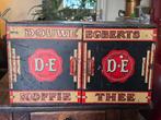 Dauwe egberts koffie en thee blikken doos, Ophalen