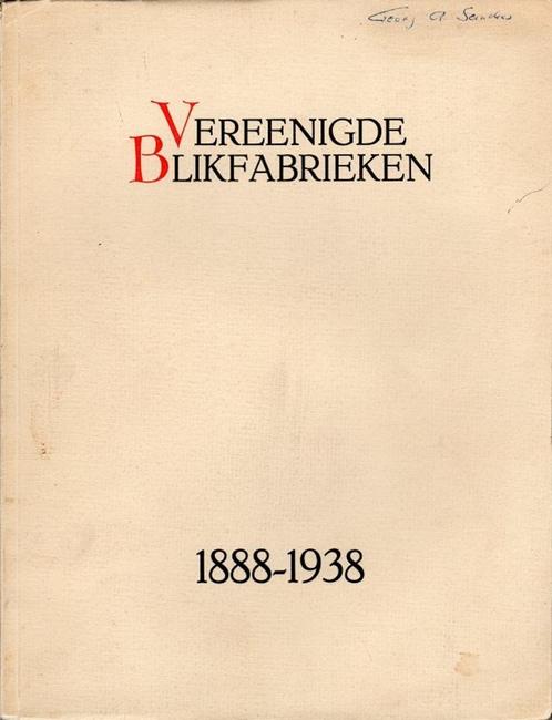 vereenigde blikfabrieken 1888 - 1938, Livres, Politique & Société, Utilisé, Autres sujets/thèmes, Envoi