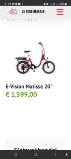 Vélo pliant électrique eco vision matisse, Vélos & Vélomoteurs, Trottinettes, Comme neuf, Enlèvement ou Envoi