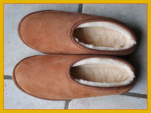 Giesswein Pantoffels met Schapenwol - maat 42  - NIEUW !!!, Kleding | Heren, Schoenen, Nieuw, Pantoffels of Sloffen, Bruin, Verzenden
