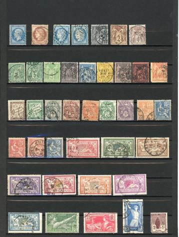 lot de 200 timbres oblitérés France avant 1940, Enlèvement ou Envoi, Affranchi