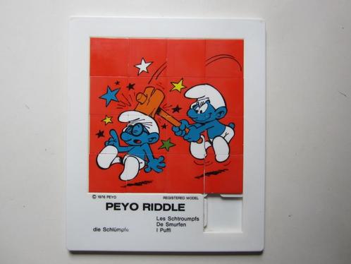 Les Schtroumpfs - Puzzle casse-tête en plastic (1976), Verzamelen, Smurfen, Zo goed als nieuw, Overige typen, Verschillende Smurfen