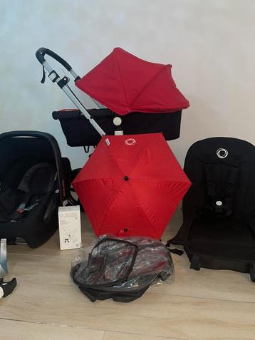 Bugaboo Cameileon 3 Red /Black 3-in-1 Complete Set beschikbaar voor biedingen