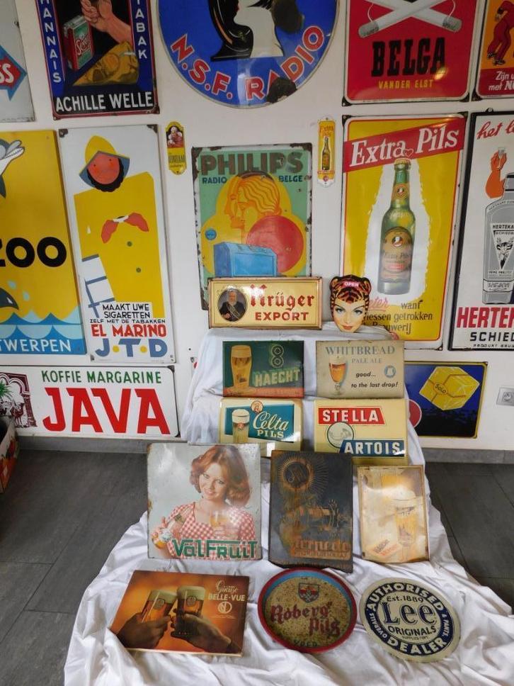 Tigra , Stella , Celta , Haecht ... te ruil tegen takshouder, Verzamelen, Merken en Reclamevoorwerpen, Reclamebord, Ophalen of Verzenden