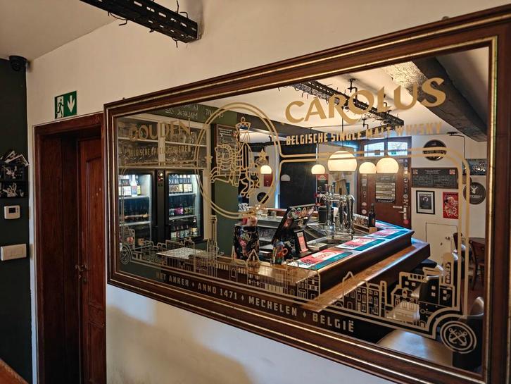 Spiegel van Brouwerij het Anker (Gouden Carolus), Collections, Marques & Objets publicitaires, Enlèvement