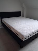 Lit boxspring 160X200 cm, Neuf, Gris, Enlèvement, 200 cm