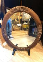 Magnifique ancien miroir biseauté en bois 60 cm, Antiquités & Art, Antiquités | Miroirs, Enlèvement