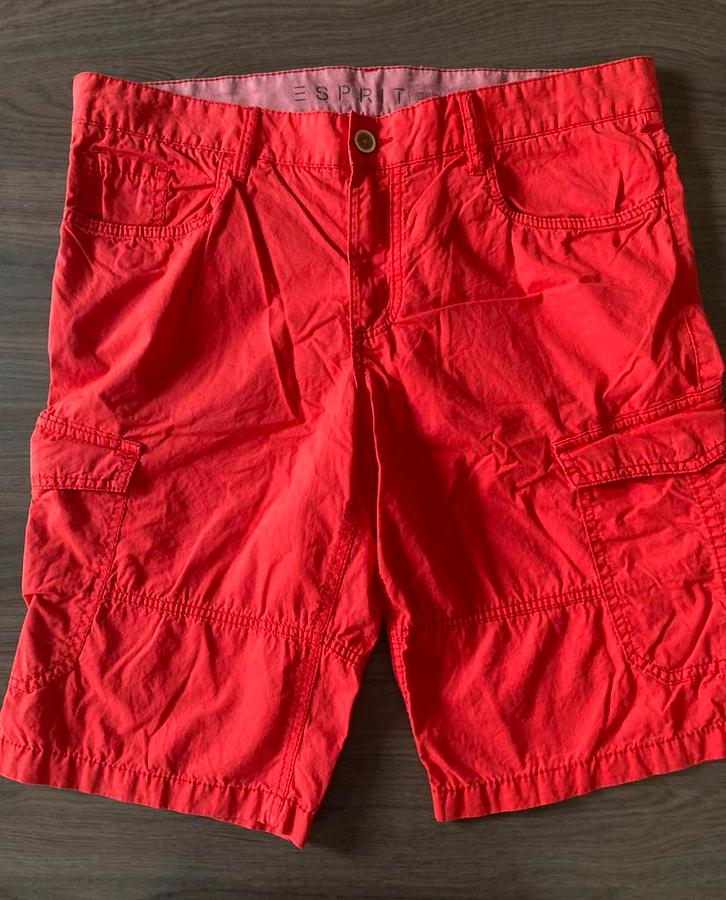 Esprit Bermuda maat xl, Kleding | Heren, Broeken en Pantalons, Gedragen, Maat 56/58 (XL), Rood, Ophalen of Verzenden