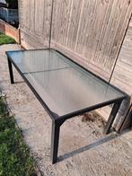 Glazen tuintafel, Tuin en Terras, Tuintafels, Ophalen, Zo goed als nieuw